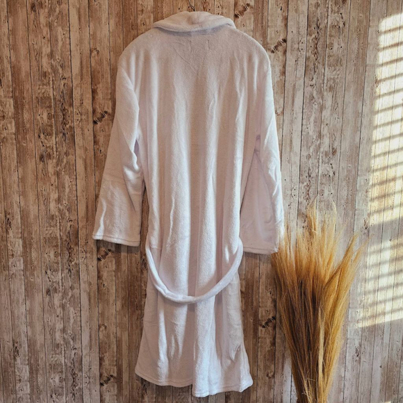 Montblanc Mont Blanc White Unisex bathrobe One Size NEW - Picture 5 of 5